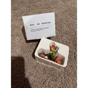 Vintage Disney Grolier Peter Pan Holiday 26231 122 Ornament w/Box